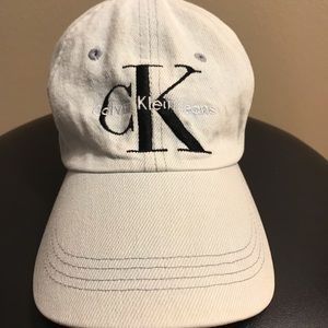classic calvin klein faded jean hat